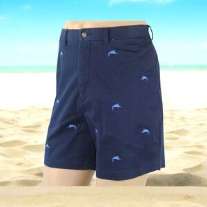 Polo Ralph Lauren Blue Sword
Fish Embroidered Shorts
Stretch Classic Fit Size 34